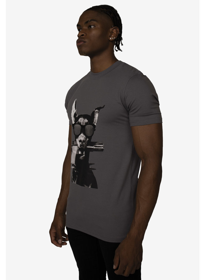 Conflict T-Shirt Doberman Anthracite