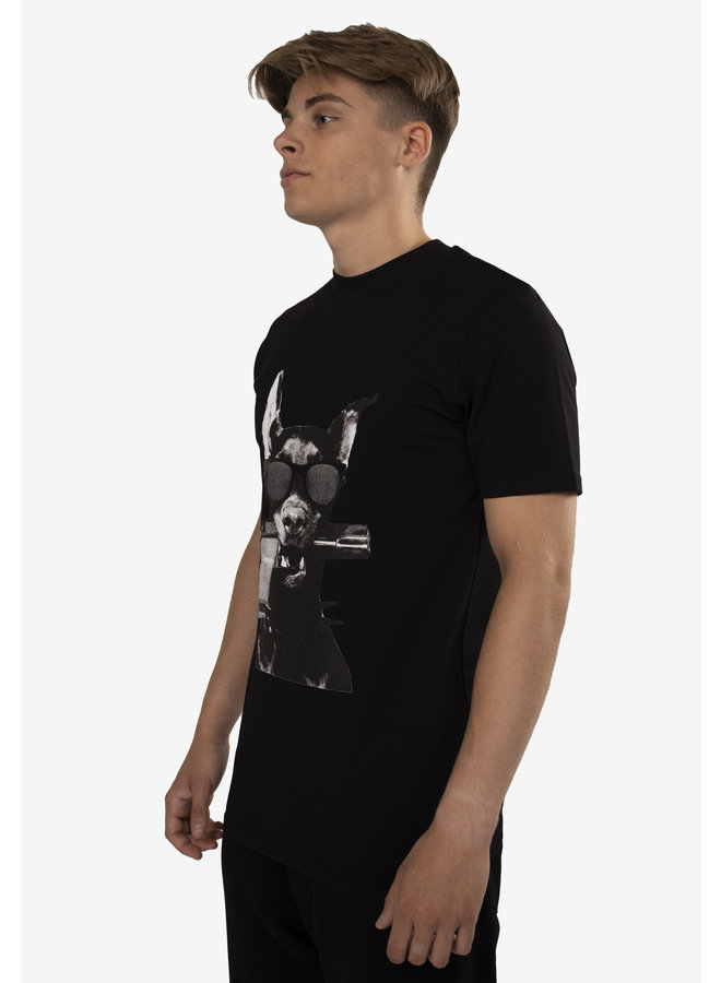 Conflict T-Shirt Dobermann Schwarz