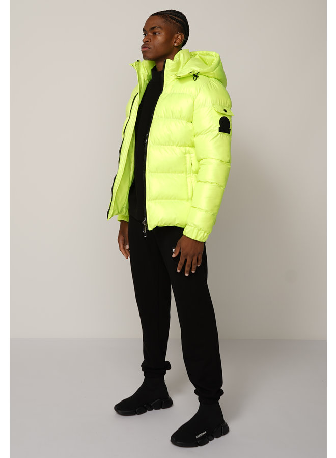 Conflict Puffer Jacket Neon Yellow