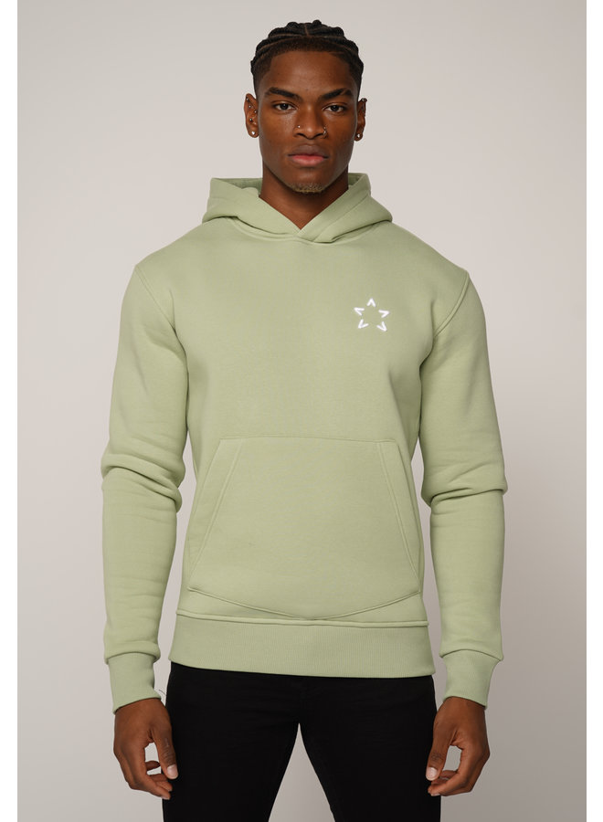 Conflict Hoodie Star Sage Green