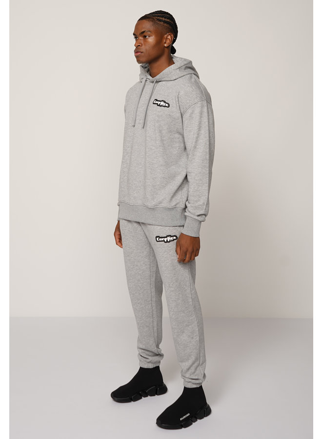 Conflict Tracksuit Basics Grey Melange