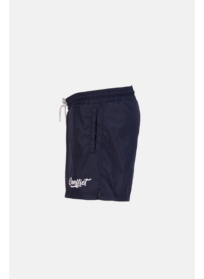 Conflict Swim Short Print Dark blue