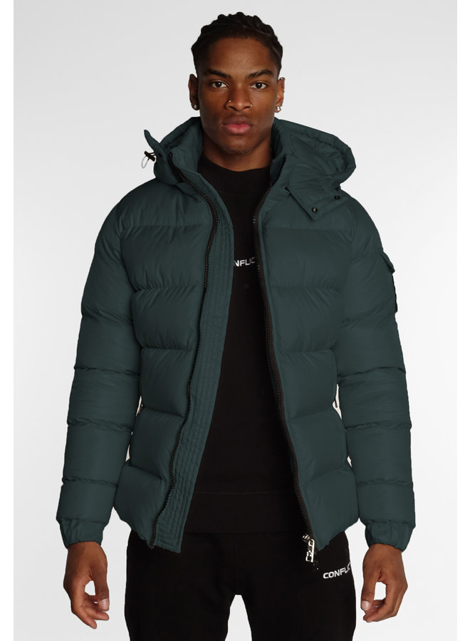 Conflict Puffer Jacket green
