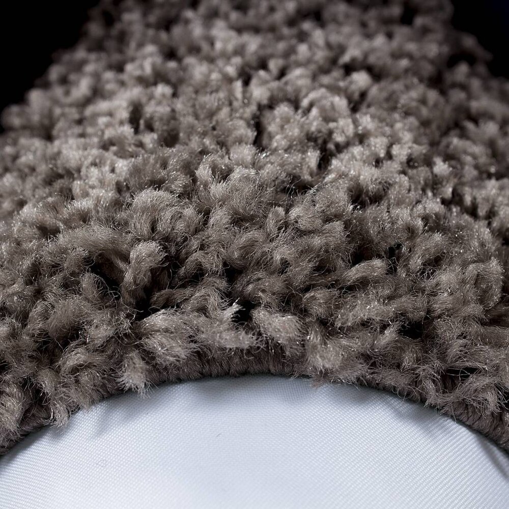 Hoogpolig vloerkleed - Candy Shaggy Taupe Lijstmotief Hoogpolig vloerkleed - Candy Shaggy Taupe Lijstmotief