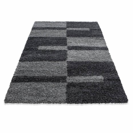 Manhattan Shaggy vloerkleed - grijs