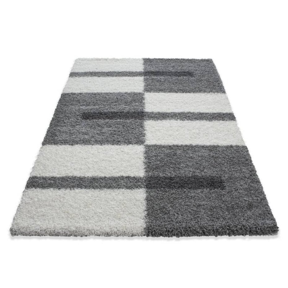 Manhattan Shaggy vloerkleed - lichtgrijs