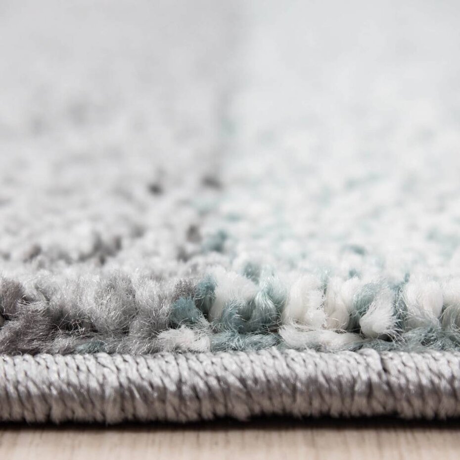 Modern geblokt vloerkleed - Broadway Blauw/Grijs Modern geblokt vloerkleed - Broadway Blauw/Grijs