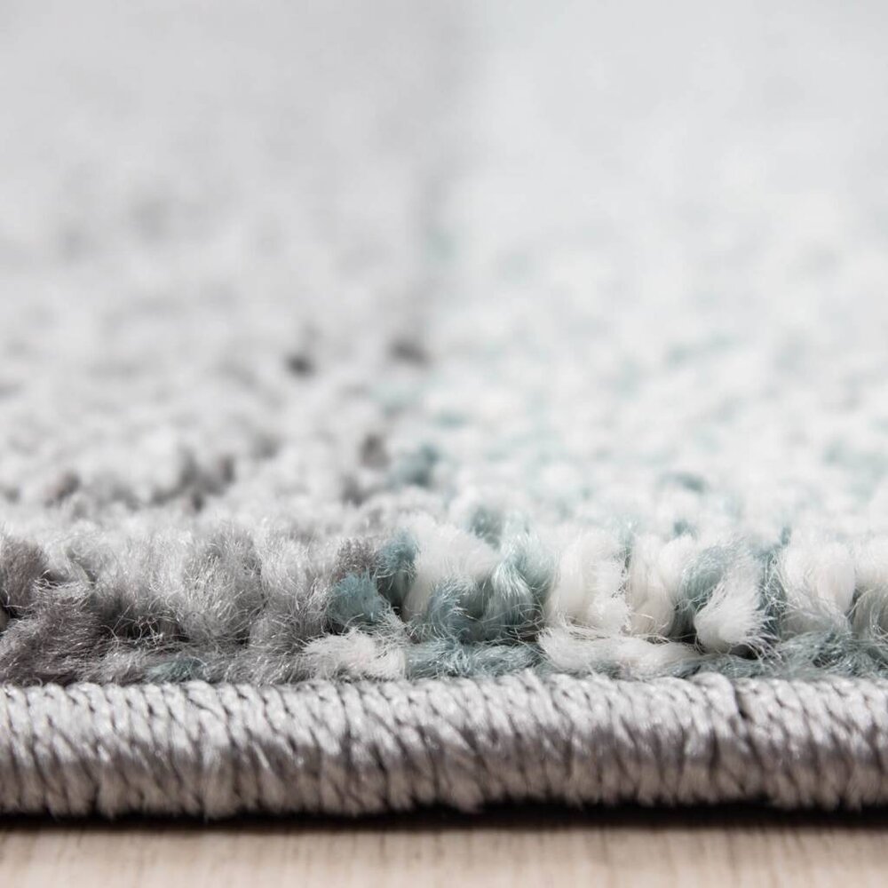 Modern geblokt vloerkleed - Broadway Blauw/Grijs Modern geblokt vloerkleed - Broadway Blauw/Grijs