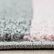 Modern geblokt vloerkleed - Broadway Roze/Grijs Modern geblokt vloerkleed - Broadway Roze/Grijs