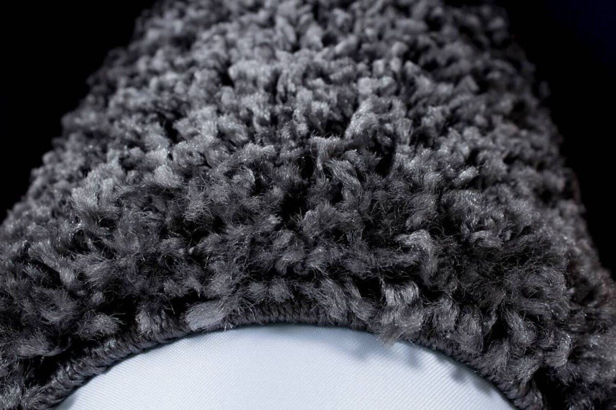 Candy Shaggy Lijstmotief Rond Shaggy vloerkleed -grijs Candy Shaggy Lijstmotief Rond Shaggy vloerkleed -grijs