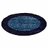 Candy Shaggy Lijstmotief Rond Shaggy vloerkleed - blauw Candy Shaggy Lijstmotief Rond Shaggy vloerkleed - blauw