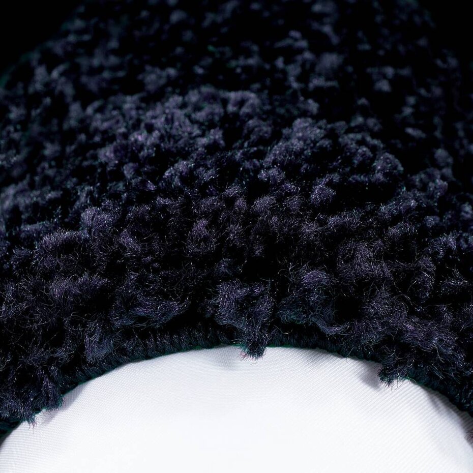 Candy Shaggy Lijstmotief Rond Shaggy vloerkleed - blauw Candy Shaggy Lijstmotief Rond Shaggy vloerkleed - blauw