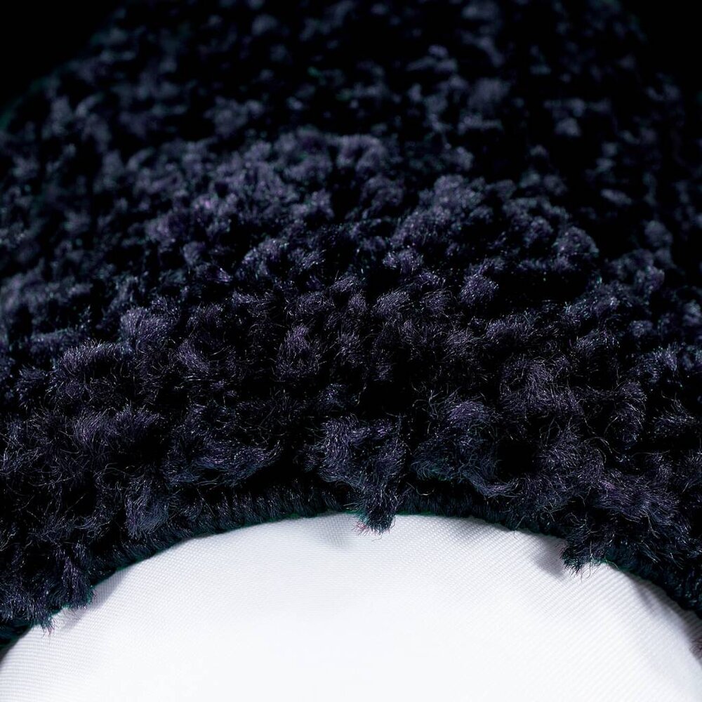 Candy Shaggy Lijstmotief Rond Shaggy vloerkleed - blauw Candy Shaggy Lijstmotief Rond Shaggy vloerkleed - blauw