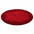 Candy Shaggy Lijstmotief Rond Shaggy vloerkleed -rood Candy Shaggy Lijstmotief Rond Shaggy vloerkleed -rood