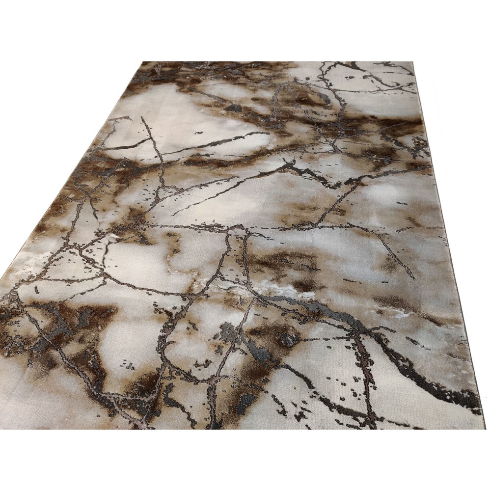 CARRARA MODERN BRUIN BEIGE GRIJS VLOERKLEED MARMER DESIGN