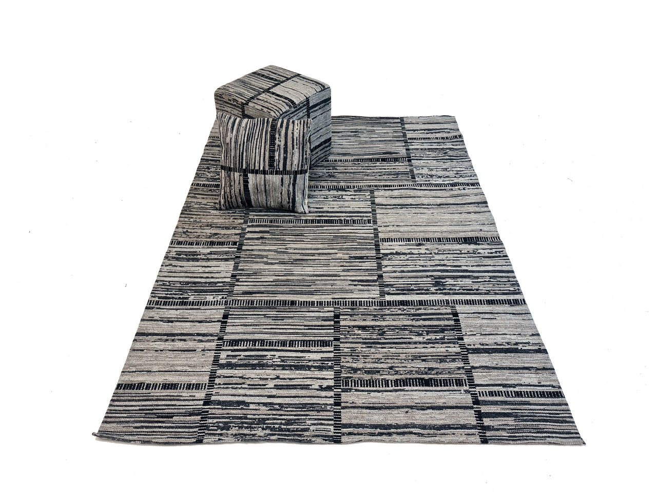 Van Gogh Collection Vintage Patchwork Grijs / Beige vloerkleed Van Gogh Collection Vintage Patchwork Grijs / Beige vloerkleed