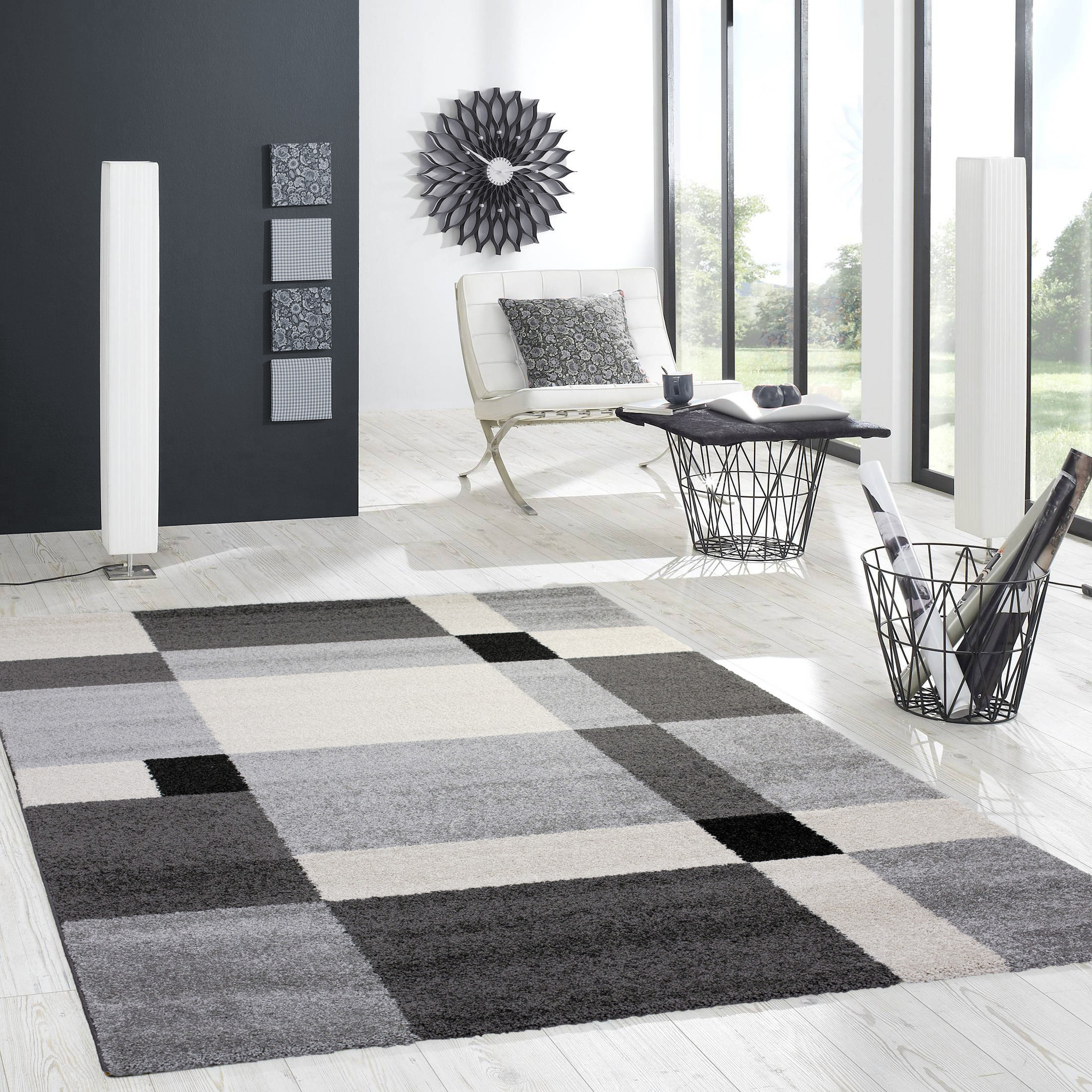 Wacht even Gorgelen Bulk Ben je op zoek naar een Modern Grijs - vloerkleed? Bonna collectie bestaat  uit verschillende dessins en kleuren. - Flycarpets.nl