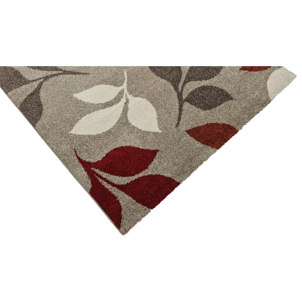 BONNA MODERN ROOD BEIGE VLOERKLEED GEBLOEMD