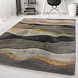 Kristal Modern Grijs Geel vloerkleed - Kristal Modern Grijs Geel vloerkleed -