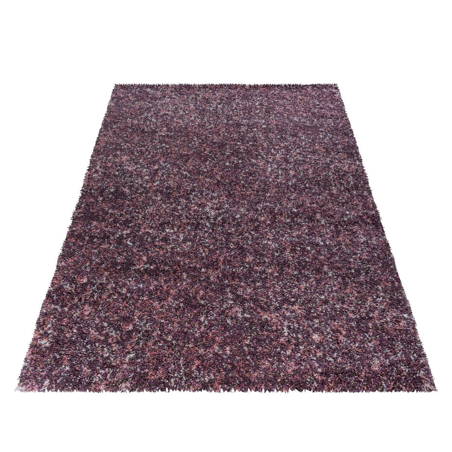 Hoogpolig vloerkleed - Lorium gemêleerd Roze/Paars/Crème