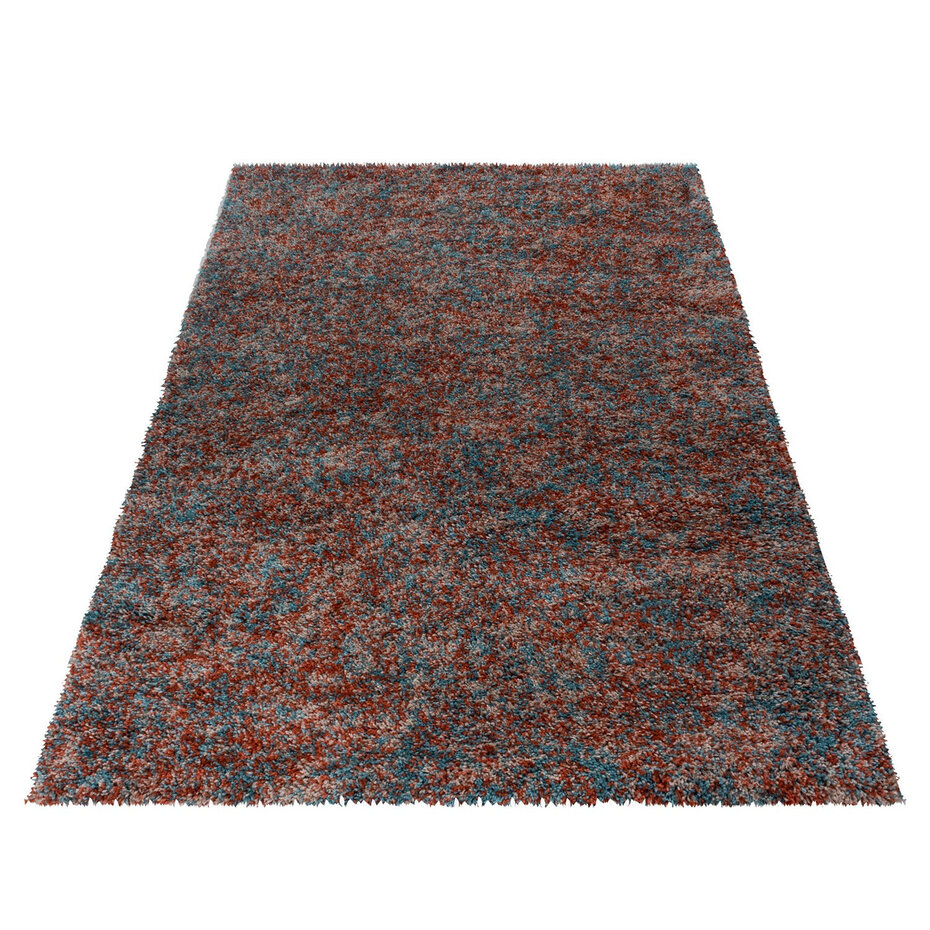 Hoogpolig vloerkleed - Lorium gemêleerd Terra/Blauw/Beige Hoogpolig vloerkleed - Lorium gemêleerd Terra/Blauw/Beige