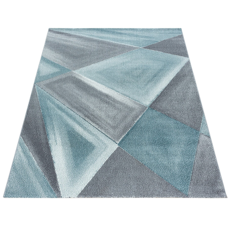 Fano Modern Blauw - Grijs vloerkleed - Fano Modern Blauw - Grijs vloerkleed -