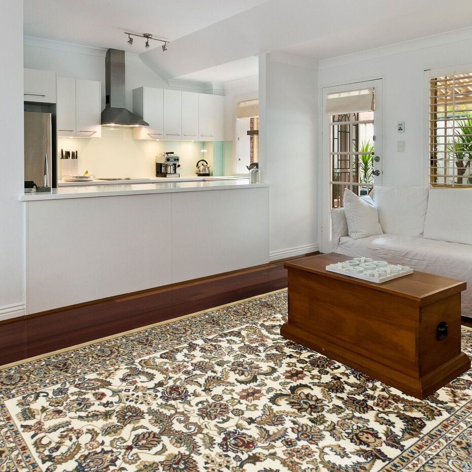 Ahlat Klassiek crème vloerkleed - Oosters Motief Ahlat Klassiek crème vloerkleed - Oosters Motief