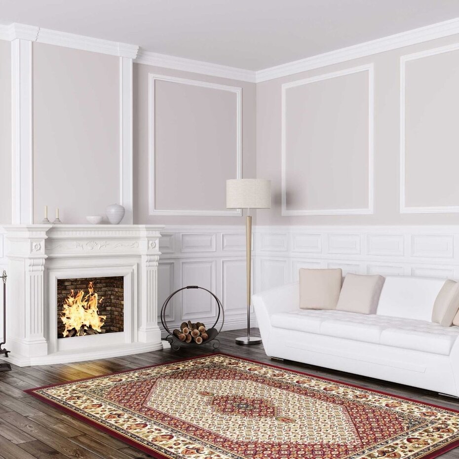 Ahlat Klassiek rood vloerkleed - Oosters Motief Ahlat Klassiek rood vloerkleed - Oosters Motief