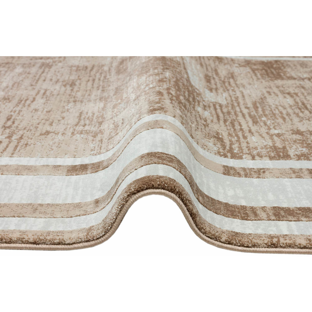 PALONA MODERN BEIGE VLOERKLEED LIJSTMOTIEF