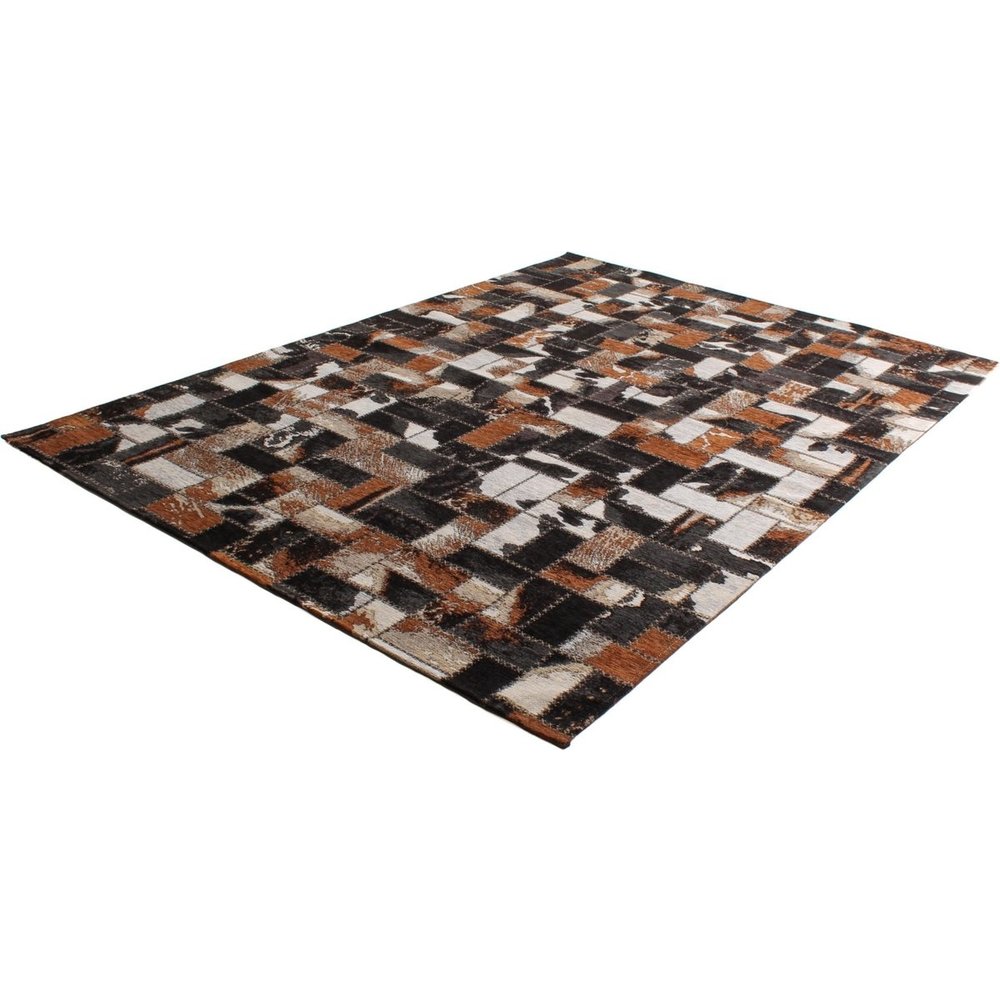 VARA VINTAGE BRUIN / ZWART  VLOERKLEED PATCHWORK