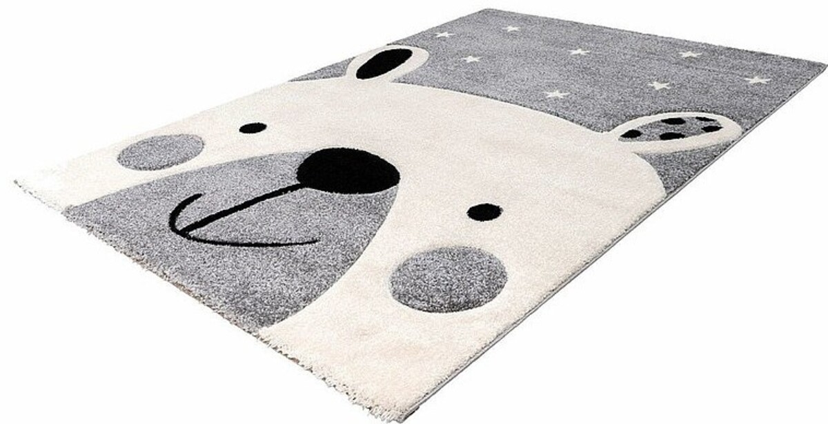 Kids Beer Grijs vloerkleed -