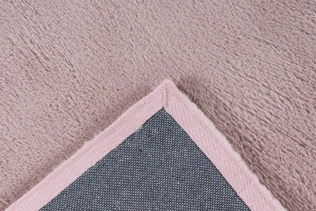 Magna Hoogpolig Pastel Roze vloerkleed - Effen Zacht