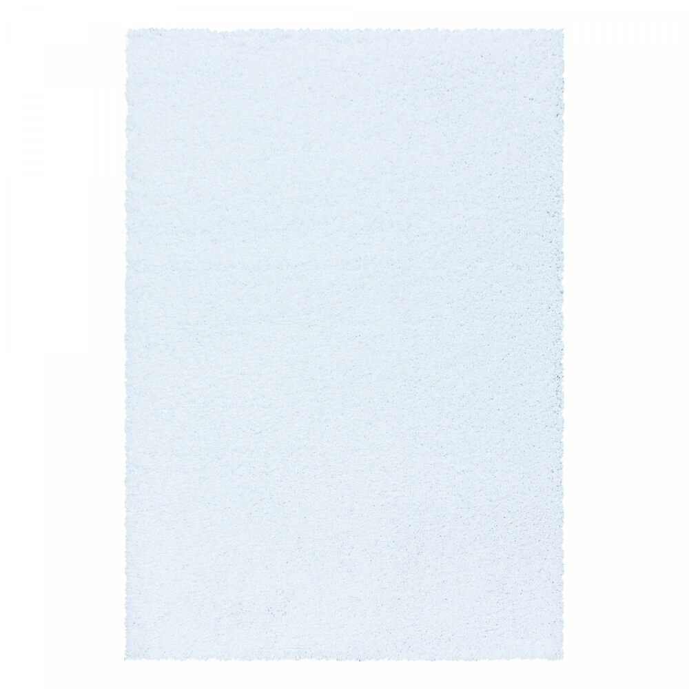 Azure Hoogpolig Wit vloerkleed - Effen