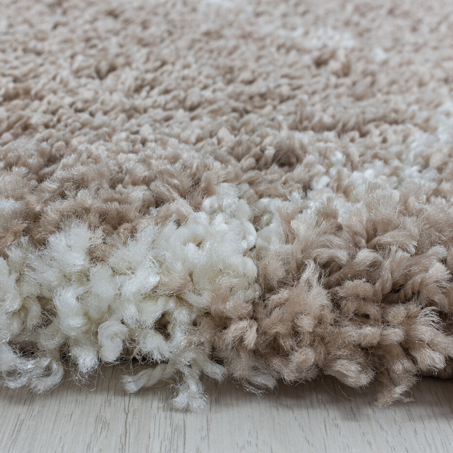 Azure Hoogpolig Beige vloerkleed