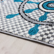 Kids vloerkleed - Blauw Kids vloerkleed - Blauw