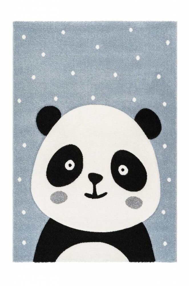 Kids Panda Blauw vloerkleed - Kids Panda Blauw vloerkleed -