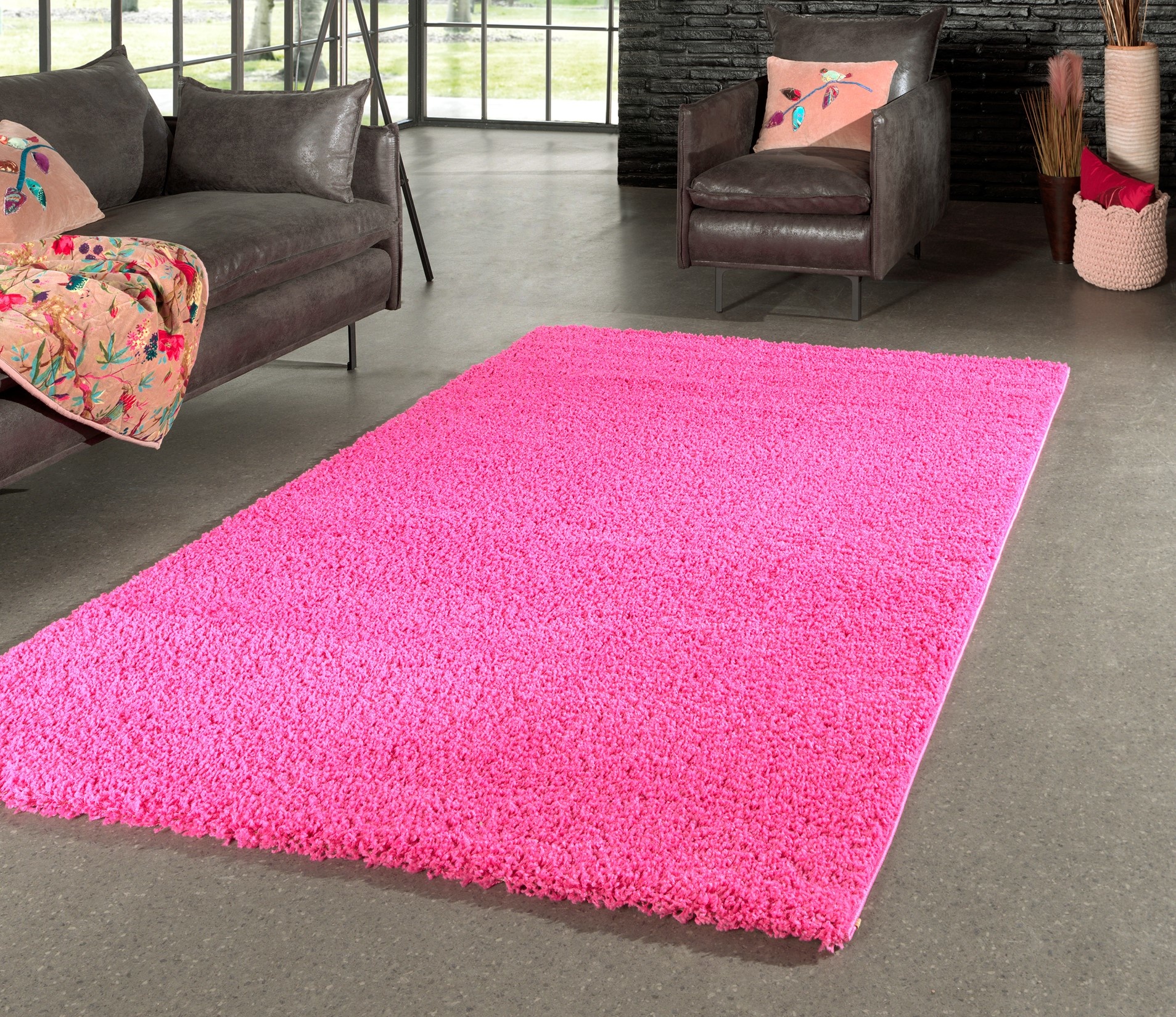 Hoeveelheid geld opleggen Ezel Hoogpolige vloerkleed Candy shaggy Roze - Flycarpets.nl