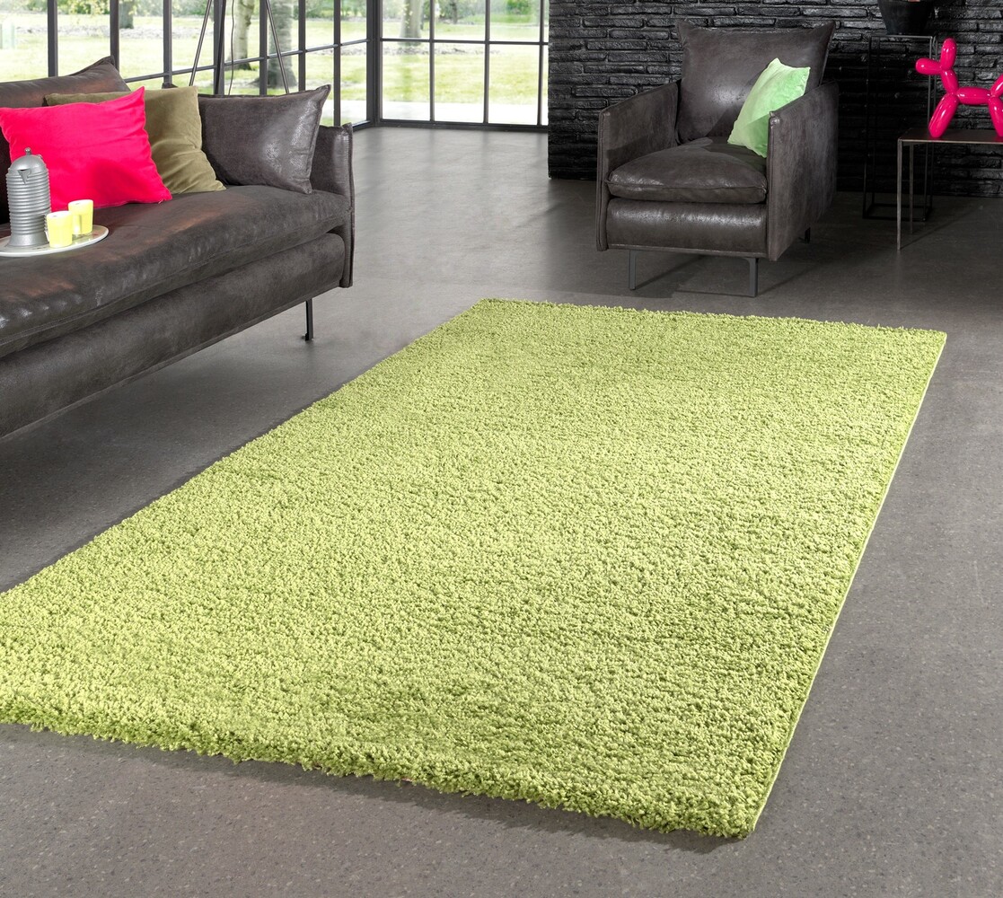 Hoogpolig vloerkleed - Candy Shaggy Groen Hoogpolig vloerkleed - Candy Shaggy Groen