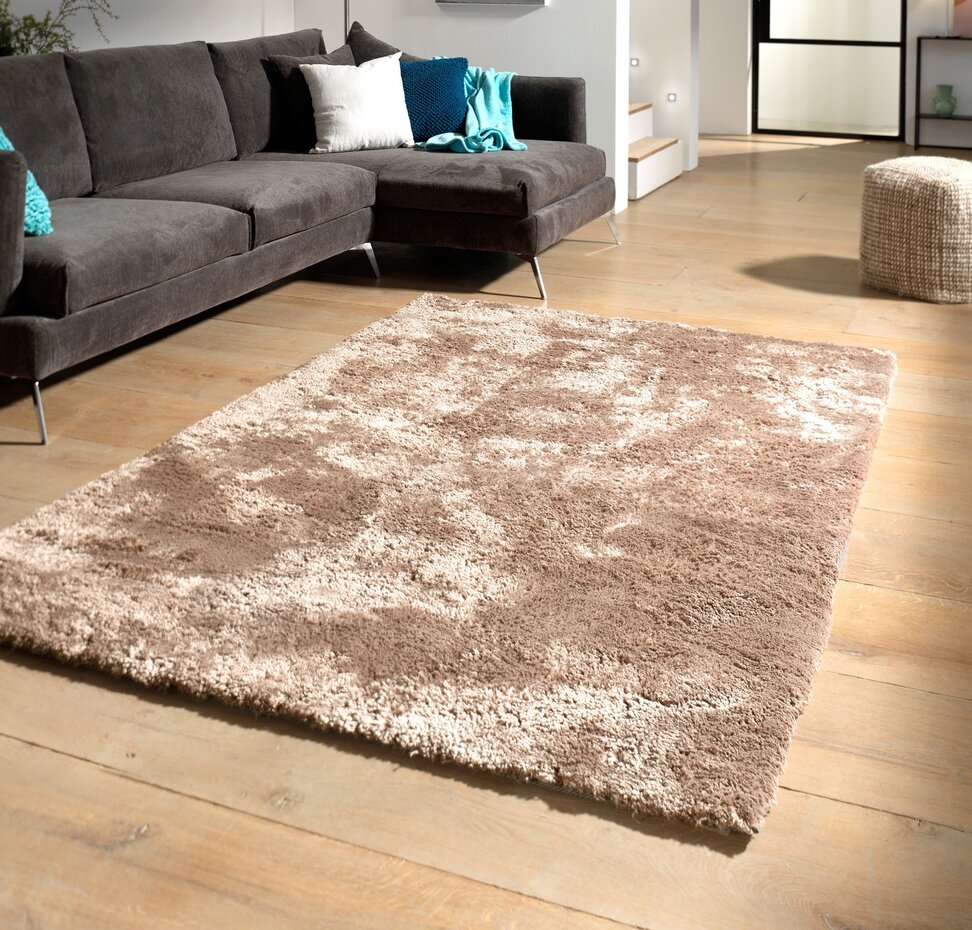 Hoogpolig vloerkleed - Curacao taupe