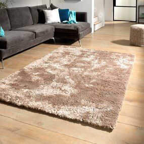 Hoogpolig vloerkleed - Curacao taupe
