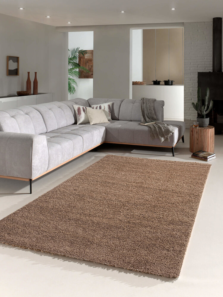 Hoogpolig vloerkleed - Candy Shaggy Mocca Hoogpolig vloerkleed - Candy Shaggy Mocca