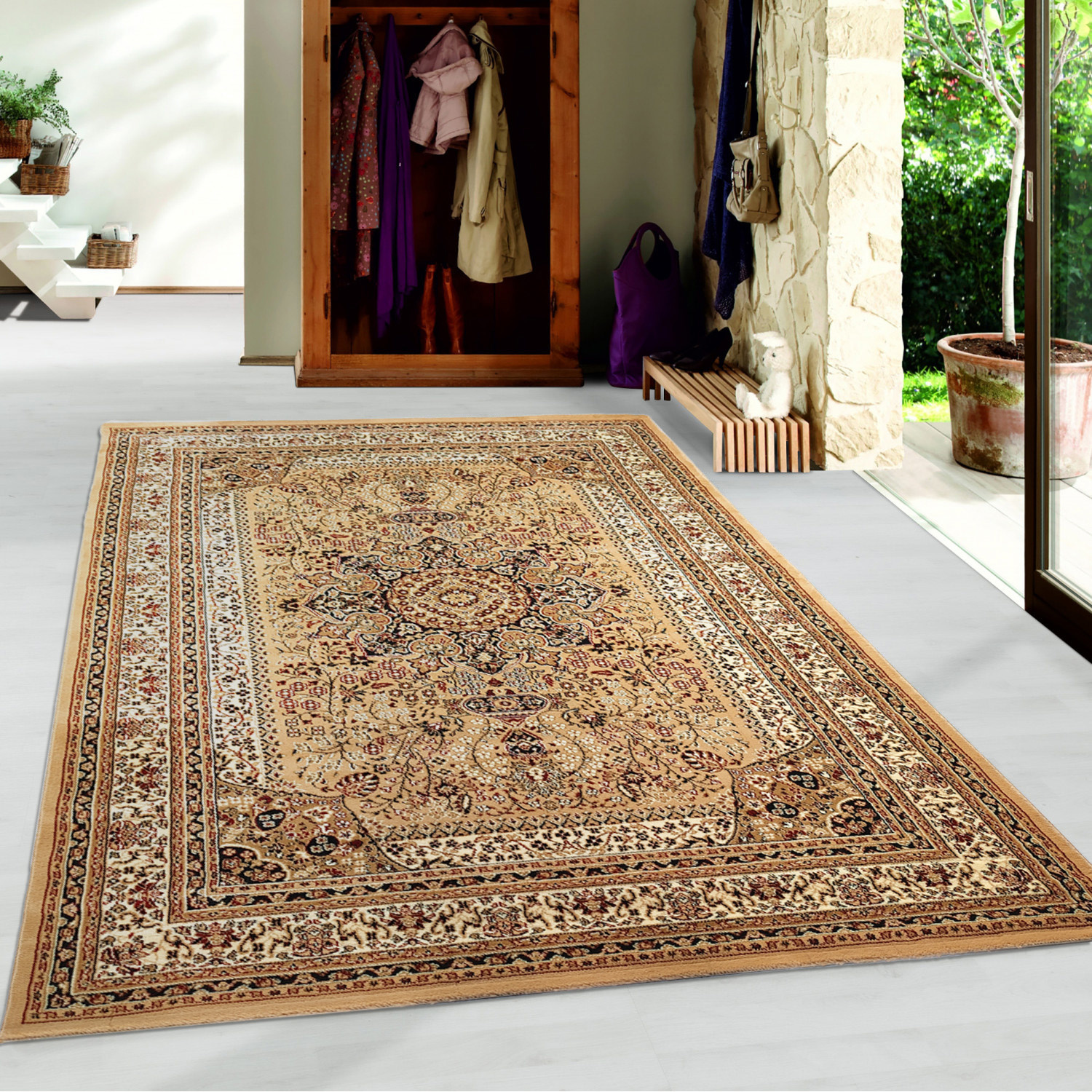 Ben je op zoek naar een Klassiek Beige vloerkleed? Marrakesh collectie uit verschillende dessins en kleuren. - Flycarpets.nl
