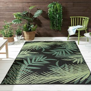 CAPRI INDOOR EN OUTDOOR GROEN / ZWART VLOERKLEED