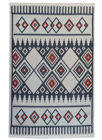 Hana Vintage Indoor & Outdoor Crème / Multi vloerkleed - Wasbaar