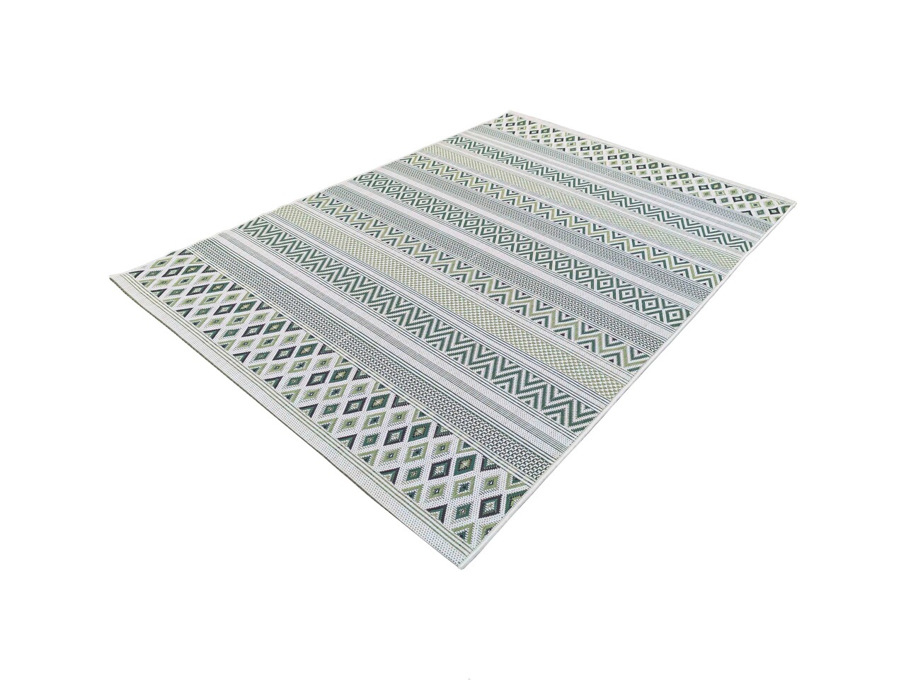 Sunset Indoor & Outdoor Groen vloerkleed - Grafisch Sunset Indoor & Outdoor Groen vloerkleed - Grafisch