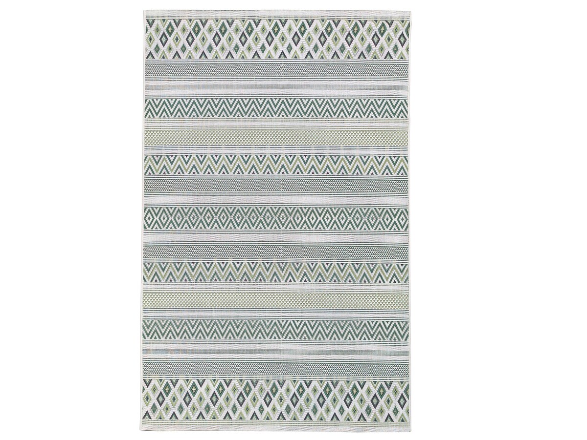 Sunset Indoor & Outdoor Groen vloerkleed - Grafisch Sunset Indoor & Outdoor Groen vloerkleed - Grafisch