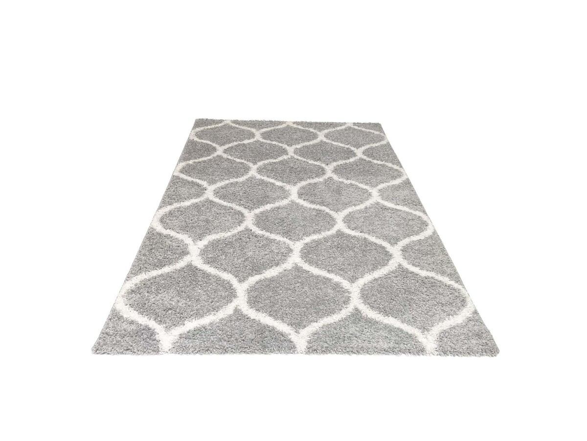 Azure Hoogpolig Zilver vloerkleed - Azure Hoogpolig Zilver vloerkleed -