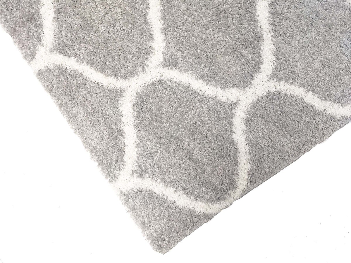 Azure Hoogpolig Zilver vloerkleed - Azure Hoogpolig Zilver vloerkleed -