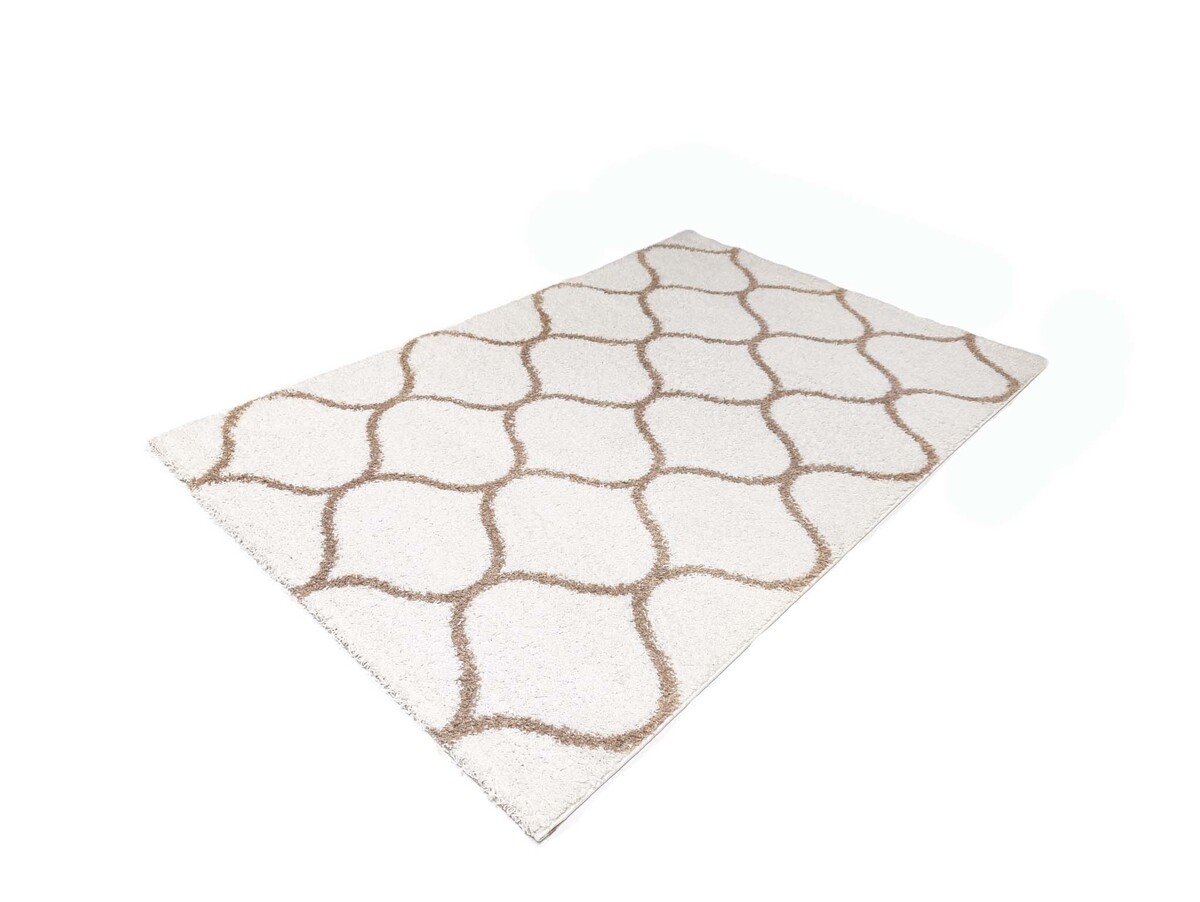 Azure Hoogpolig Crème vloerkleed -