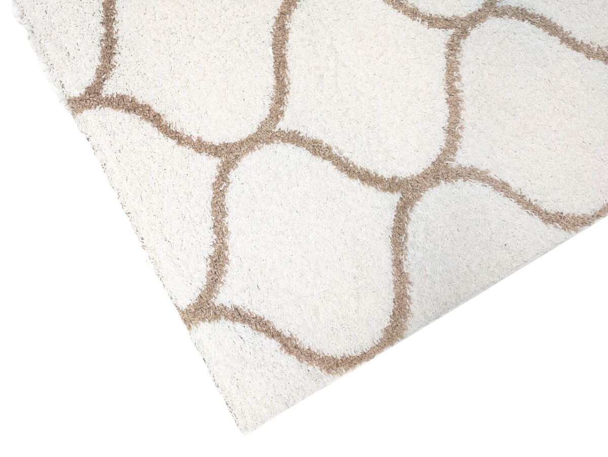 Azure Hoogpolig Crème vloerkleed -